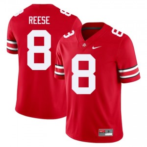 Scarlet #8 Arvell Reese Men Stitch Jersey | Ohio State Buckeyes Limited Player Football Edition 39801642
