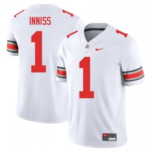 Brandon Inniss #1 White Men Stitched Jersey | Premium Ohio State University Football Gear 14847226