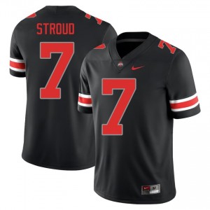 Black #7 C.J. Stroud Men Embroidery Jersey | Ohio State Elite Thread College Football Edition 80135431