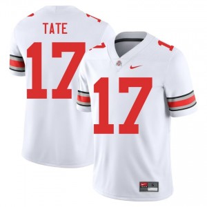 Carnell Tate #17 White Men Embroidery Jersey | Authentic Ohio State College Football Gear 75587594