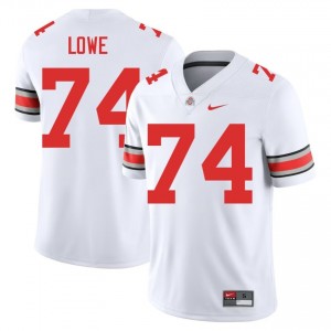 Carter Lowe #74 White Men Embroidery Jersey | Officially Licensed Ohio State College Football Gear 95057480