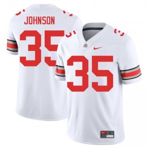 Collin Johnson #35 White Men Stitched Jersey | Fresh Ohio State NCAA Football Gear 67062928