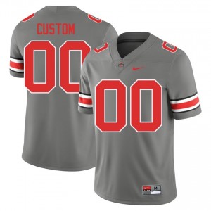 OSU Buckeyes Custom #00 Grey Men NCAA Jersey | Gameday Stitched Football Uniform 51944710
