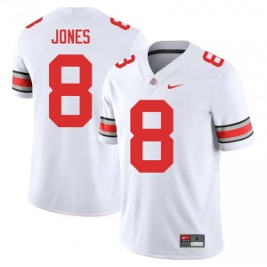 De'Zie Jones #8 White Men Stitched Jersey | Fresh Ohio State NCAA Football Gear 38077818