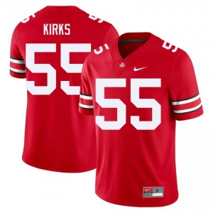 Scarlet #55 Dominic Kirks Men Stitched Jersey | Ohio State Buckeyes Licensed NCAA Football Edition 61356602