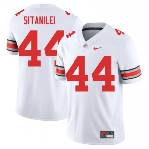Epi Sitanilei #44 White Men Stitched Jersey | Exclusive Ohio State NCAA Football Gear 71639014