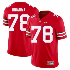 Scarlet #78 Ethan Onianwa Men Stitch Jersey | Ohio State Buckeyes Classic Player Football Edition 51787034