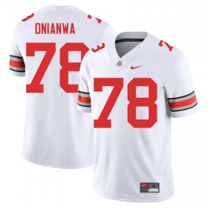 Ethan Onianwa #78 White Men Embroidery Jersey | Moisture Wicking Ohio State High School Football Gear 64487147