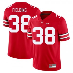 Scarlet #38 Jayden Fielding Men Stitch Jersey | Ohio State Buckeyes Authentic Player Football Edition 91101412