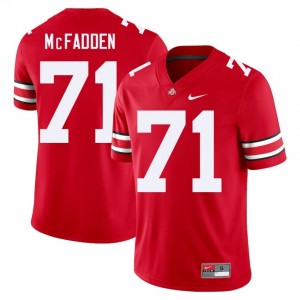 Scarlet #71 Jayvon McFadden Men Stitched Jersey | Ohio State Buckeyes Pro Cut NCAA Football Edition 45642439
