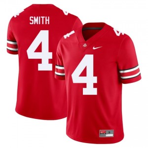 Scarlet #4 Jeremiah Smith Men Stitch Jersey | Ohio State Buckeyes Moisture Wicking Player Football Edition 68712066