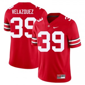 Scarlet #39 Joey Velazquez Men Embroidery Jersey | Ohio State Buckeyes Fresh College Football Edition 44472111