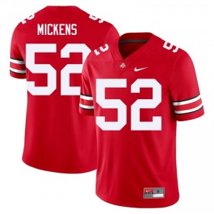 Scarlet #52 Joshua Mickens Men Embroidery Jersey | Ohio State Buckeyes Essential High School Football Edition 41110503
