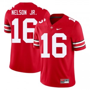 Scarlet #16 Keenan Nelson Jr. Men Stitched Jersey | Ohio State Buckeyes Exclusive University Football Edition 51401527
