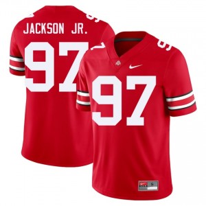 Scarlet #97 Kenyatta Jackson Jr. Men Stitched Jersey | Ohio State Buckeyes Pro Cut University Football Edition 77911535