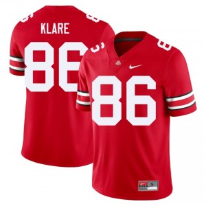 Scarlet #86 Max Klare Men Stitched Jersey | Ohio State Buckeyes Genuine NCAA Football Edition 40382063