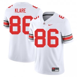 Max Klare #86 White Men Stitch Jersey | Elite Ohio State Player Football Gear 80408458