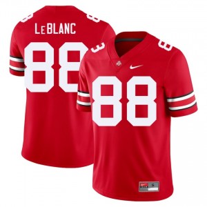 Scarlet #88 Maxence LeBlanc Men Embroidery Jersey | Ohio State Buckeyes Durable High School Football Edition 95087093