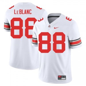 Maxence LeBlanc #88 White Men Stitched Jersey | Iconic Ohio State University Football Gear 71737338