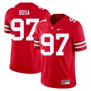 Scarlet #97 Nick Bosa Men Stitched Jersey | Ohio State Buckeyes Limited NCAA Football Edition 16105555