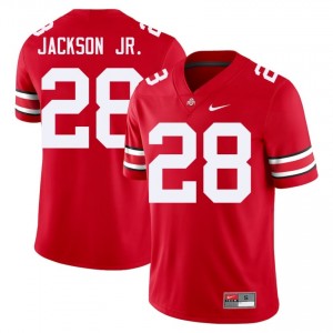 Scarlet #28 Stanley Jackson Jr. Men Stitch Jersey | Ohio State Buckeyes Licensed Player Football Edition 63832288