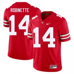Scarlet #14 Trey Robinette Men Embroidery Jersey | Ohio State Buckeyes Iconic High School Football Edition 92928074