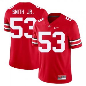 Scarlet #53 Will Smith Jr. Men Stitched Jersey | Ohio State Buckeyes Pro-Grade NCAA Football Edition 65985417