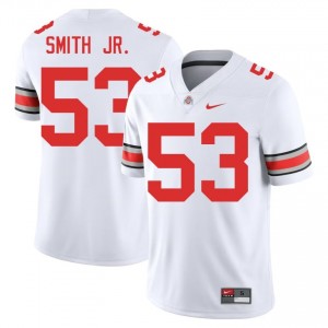 Will Smith Jr. #53 White Men Stitch Jersey | Genuine Ohio State Player Football Gear 20009466