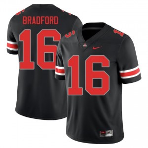 Black #16 Blaine Bradford Men Stitch Jersey | Ohio State Limited Player Football Edition 83472419