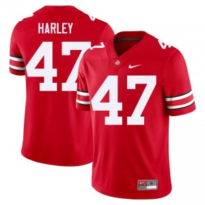 Scarlet #47 Chic Harley Men Embroidery Jersey | Ohio State Buckeyes Authentic College Football Edition 63978639