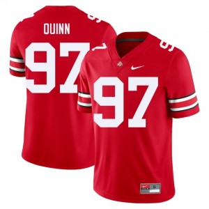 Scarlet #97 Dre Quinn Men Stitched Jersey | Ohio State Buckeyes Pro-Grade University Football Edition 84745296