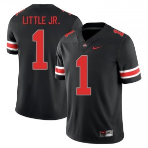 Black #1 Earl Little Jr. Men Stitch Jersey | Ohio State Player Football Edition 62086978