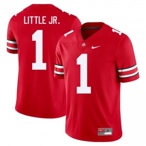Scarlet #1 Earl Little Jr. Men Stitched Jersey | Ohio State Buckeyes Durable University Football Edition 96866413