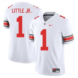Earl Little Jr. #1 White Men Embroidery Jersey | Iconic Ohio State College Football Gear 14503418