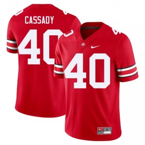 Scarlet #40 Howard Cassady Men Stitch Jersey | Ohio State Buckeyes Essential Player Football Edition 14829566