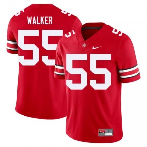 Scarlet #55 John Walker Men Stitch Jersey | Ohio State Buckeyes Player Football Edition 36512512