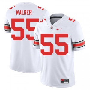 John Walker #55 White Men Embroidery Jersey | Fresh Ohio State High School Football Gear 56337121