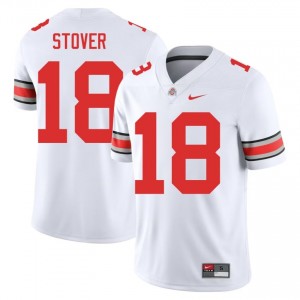 Kolton Stover #18 White Men Stitched Jersey | Premium Ohio State University Football Gear 26798274