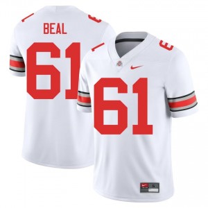 Landon Beal #61 White Men Stitch Jersey | Iconic Ohio State Player Football Gear 80328354