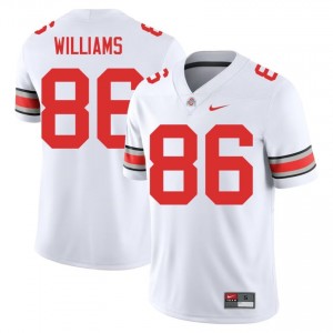 Mason Williams #86 White Men Embroidery Jersey | Genuine Ohio State High School Football Gear 86734246