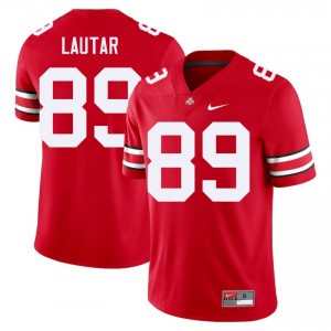Scarlet #89 Nick Lautar Men Stitch Jersey | Ohio State Buckeyes Genuine Player Football Edition 93653453