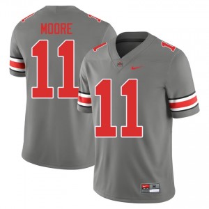 OSU Buckeyes Terry Moore #11 Grey Men NCAA Jersey | Officially Licensed Stitched Football Uniform 19605314