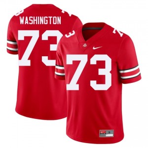 Scarlet #73 Vasean Washington Men Stitched Jersey | Ohio State Buckeyes Exclusive University Football Edition 97466984