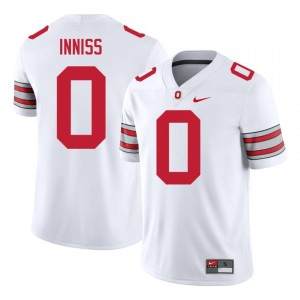Brandon Inniss #0 White Men Stitched Jersey | Pro Cut Ohio State 2026 High School Football Gear 67149891