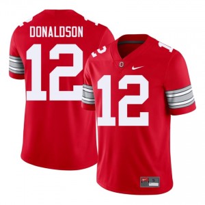 Scarlet #12 CJ Donaldson Men Stitch 2026 Jersey | OSU Buckeyes Exclusive University Football Edition 75182942