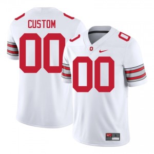 Custom #00 White Men Stitch Jersey | Fresh Ohio State Buckeyes 2026 University Football Gear 98820368