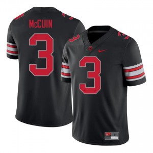 OSU Buckeyes Devin McCuin #3 Black Men Player 2026 Jersey | Pro Cut Embroidery Football Uniform 82188615
