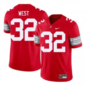 Scarlet #32 Isaiah West Men Stitched 2026 Jersey | Ohio State Exclusive High School Football Edition 89222954