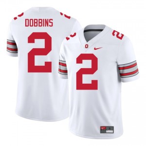 J.K. Dobbins #2 White Men Embroidery Jersey | Essential Ohio State 2026 College Football Gear 30080999