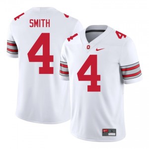 Jeremiah Smith #4 White Men Stitch Jersey | Elite Thread OSU Buckeyes 2026 University Football Gear 74014365